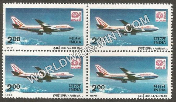 1979 Air Mail-Boeing 747 Jumbo Jet Block of 4 MNH
