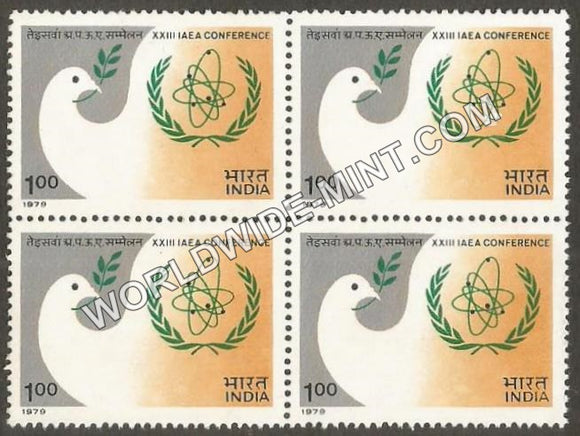 1979 International Atomic Energy Agency Conference Block of 4 MNH