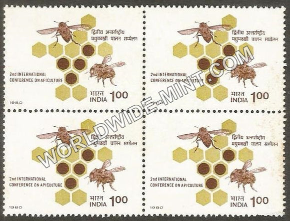 1980 2nd International Conference On Apiculture Block of 4 MNH