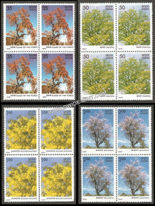 1981 Flowering Trees-Set of 4 Block of 4 MNH