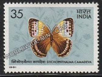 1981 Indian Butterflies-Stichophthalma Camadeva MNH