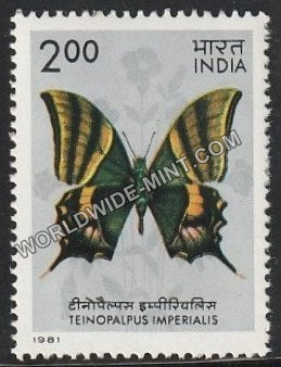 1981 Indian Butterflies-Teinopalpus imperialis MNH
