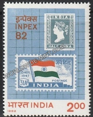 1982 INPEX-82 (1st Stamps of India) MNH
