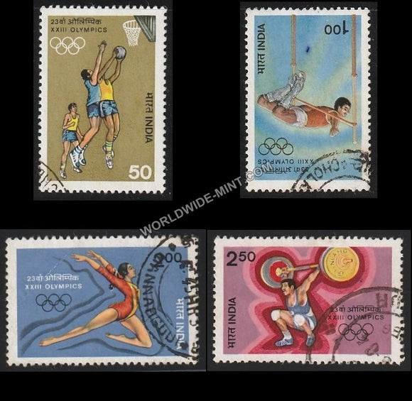 1984 XXIII Olympic Games-Set of 4 Used Stamp