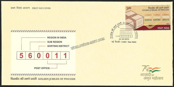 2022 India Golden Jubilee of PINCODE FDC