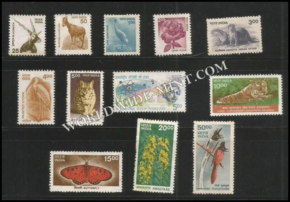INDIA 9th Definitive Series - Complete set of 12v MNH