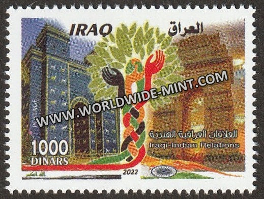 2022 Iraq India Diplomatic Stamp