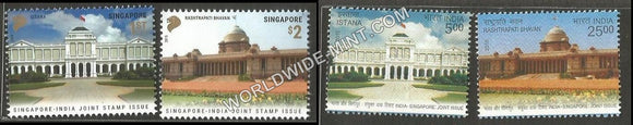 2015 Singapore India Joint issue stamp set-Both Sides