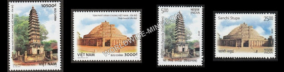 2018 Vietnam India Joint Issue Stamp set-Both parts
