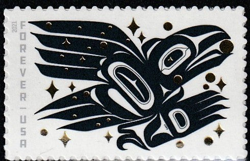 2021 United States Raven Bird Story Self Adhesive MNH #FOR-1032