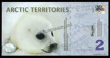Arctic Territories 2 Dollars 2010 Private Issue Polymer UNC Bank Note N#227108
