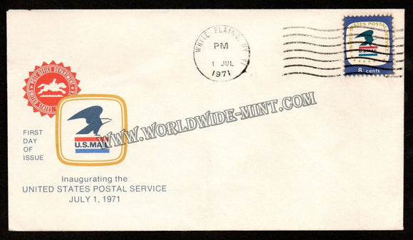 1971 USA Inaugurating Us Postal Service Mail FDC #FA105