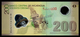 Nicaragua 200 Cordoba's 2007 Polymer UNC Bank Note #CN1070
