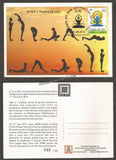2015 International Day of Yoga Set of 5 Maxim card #MC107