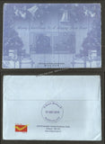 2016 Merry Christmas & A Happy New Year set of 10 Post card with place cancellation of Church Places #MC108