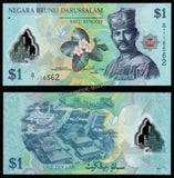 Brunei 1 Ringgit 2011 Polymer UNC Bank Note N#267582