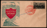 1953 INDIA Railway Centenary FDC - Type II