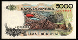 Indonesia 5000 Rupiah 1992 UNC Banknote N#209066