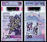 Northern Ireland 20 Pounds - 2019 UNC Polymer Bank Note N#240602 #CN1145