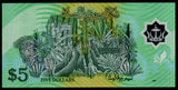 Brunei 5 Ringgit - 2002 P#23b UNC Polymer Bank Note N#207453 #CN1146