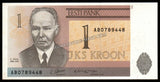 Estonia 1 Kroon - 1992 P# 69a UNC Bank Note N#202948 #CN1147