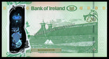 Northern Ireland 20 Pounds - 2013 P#88a UNC Polymer Bank Note N#210640 #CN1148