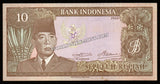 Indonesia 10 Rupiah - 1960 P# 83 UNC Bank Note N#214325 #CN1149