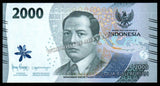 Indonesia 2000 Rupiah - 2022 P# 163a UNC Bank Note N#338503 #CN1156