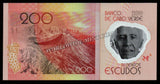 Cape Verde 200 Escudos - 2014 P# 71a Polymer UNC Bank Note N#204777 #CN1174