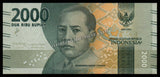 Indonesia 2000 Rupiah - 2016 P# 155a AUNC Bank Note N#202305 #CN1177