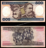 Brazil 500 Cruzeiros - 1985 P# 200b UNC Bank Note N#205673 #CN1184
