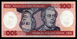 Brazil 100 Cruzeiros - 1984 P# 198b UNC Bank Note N#203536 #CN1185