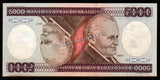 Brazil 5000 Cruzeiros - 1985 P# 202c UNC Bank Note N#205676 #CN1186