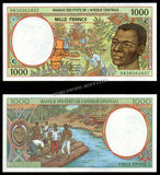Central African States - Congo 1000 Francs - 2002 P#502Nh UNC Bank Note N#205034 #CN1188