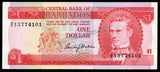 Barbados 1 Dollar - 1973 P# 29 UNC Bank Note N#207572 #CN1193