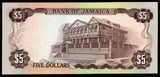Jamaica 5 Dollars - 1978 P# CS3 UNC Bank Note N#218893 #CN1197 - Rare
