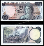 Jersey 1 Pound - 1988 	P# 11b UNC Bank Note N#205957 #CN1198