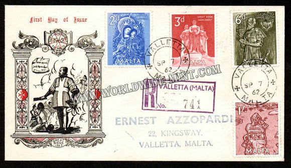 1962 Malta Self Government Registered FDC #FA11