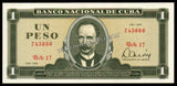 Cuba 1 Peso - 1988 P# 102c UNC Bank Note N#205099 #CN1201