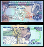 São Tomé and Príncipe 1000 Dobra - 1993 P# 64 UNC Bank Note N#204022 #CN1202