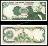 Venezuela 20 Bolivars - 1995 P# 63e UNC Bank Note N#205313 #CN1203