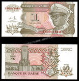 Zaire 1 Nouveau Likuta - 1993 P# 47a UNC Bank Note N#205474 #CN1213