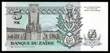 Zaire 5 Nouveaux Makuta - 1993 P# 48a UNC Bank Note N#205050 #CN1214