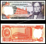 Venezuela 50 Bolivars - 1992 P# 65d UNC Bank Note N#205883 #CN1215
