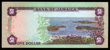 Jamaica 1 Dollar - 1976 P#59a UNC Bank Note N#218679 #CN1217