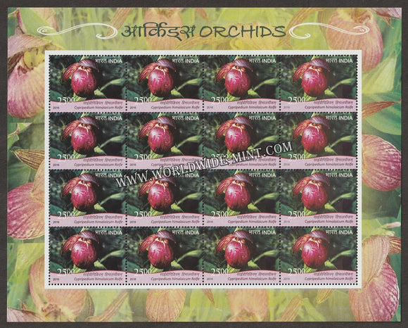 2016 INDIA Orchids - Esmeralda Clarke Sheetlet