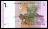 Congo 1 Centime - 1997 P# 80a UNC Bank Note N#205850 #CN1220