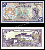 Bhutan 10 Ngultrum 1986-2000 P# 15a UNC Bank Note N#210884 #CN1221