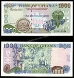 Ghana 1000 Cedis - 1995 P# 29b AUNC Bank Note N#208346 #CN1227