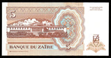 Zaire 5 Nouveaux Zaires - 1993 P#53a UNC Bank Note N#216744 #CN1228